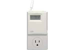 Lux WIN100 Programmable 5-2 Day Thermostat; Plug-in Line Voltage; Batteries Included