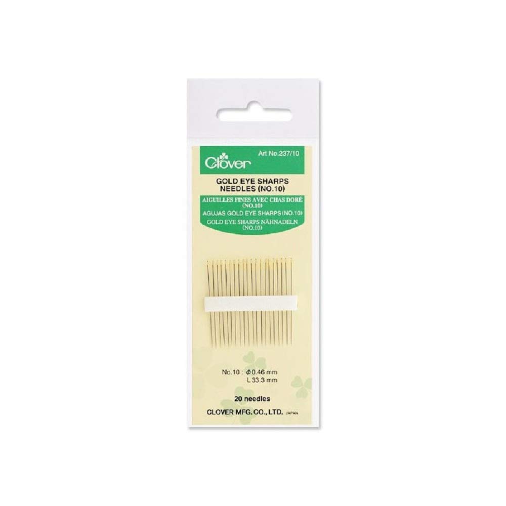 Clover Gold Eye Sharp Needles No. 10