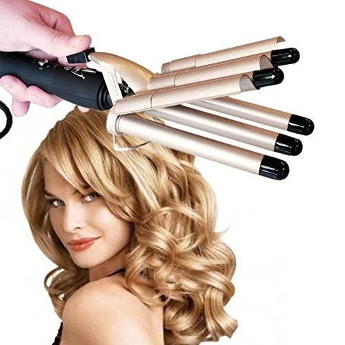 title=PIASTRA PROFESSIONALE CAPELLI RICCI ONDE BOCCOLI ONDULATI 5 RAMI TUBI SONAR