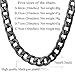 U7 Men Miami Cuban Link Chain 5mm 7mm 9mm 12mm 15mm Wide, Custom Engravable, 18K Gold Plated Stainless Steel Curb Necklace, Length 18