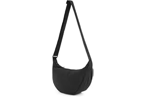 RUNGION Crossbody Bag Hobo Sling Crescent Bags Women Men Trendy Small Shoulder Bag Purse Dumpling Casual Handbag Adjustable Strap