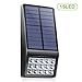Solar Lights Outdoor - XINREE 15 LED Solar Powered Lights DIM Mode with Motion Sensor Light Wireless Waterproof Security Lighting for Garden Patio Yard Path Fence Step Deck