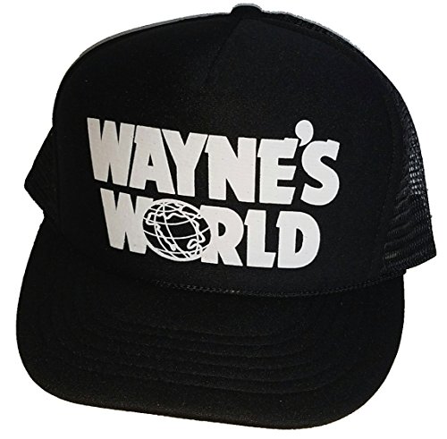 ThatsRad Wayne's World Costume Halloween Mesh Trucker Hat Cap Snapback Waynes ...
