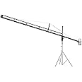 PROAIM 14ft Camera Crane Jib Arm for 3-axis Gimbals, Pan-Tilt & Fluid Head. for DSLR Video Cameras up to 8kg /17.6lb (P-14)