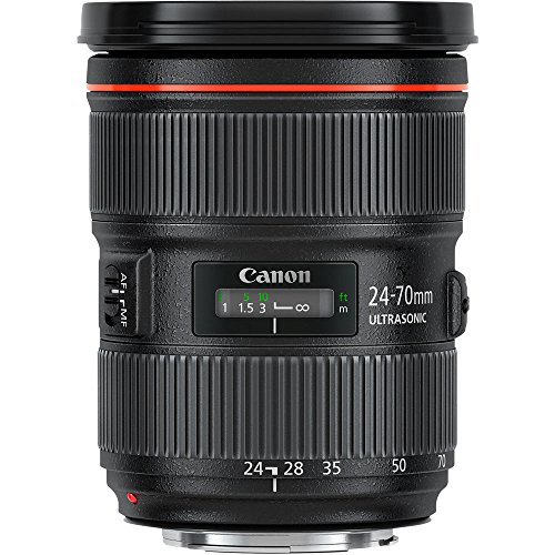 Canon EF 24-70mm f/2.8L II USM Lens Bundle with Manufacturer Accessories & Accessory Kit for EOS 7D Mark II, 7D, 80D, 70D, 60D, 50D, 40D, 30D, 20D, Rebel T6s, T6i, T5i, T4i, SL1, T3i, T6, T5, T3, T2i