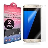 [2-Pack] Galaxy S7 Edge Screen Protector,SupThin [Full Coverage][Case Friendly][Bubble-Free][Anti-Scratch] HD Clear Screen Protector for Samsung Galaxy S7 Edge