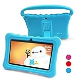 Kids Tablet Kids Pad Tablet - Auto Beyond 7 inch Tablets for Kids Google Android 5.1 with Handle Silicone Case,Per-installed iWawaHome and AR Zoo APP,IPS Display Screen,1GB+8GB,Wi-Fi,Bluetooth(Blue)