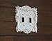 Antique White Switch Plate/Double Light Switch Plate/Antique White or Pick Your Color/Shabby Chic Style/Cast Iron Light Switch Cover