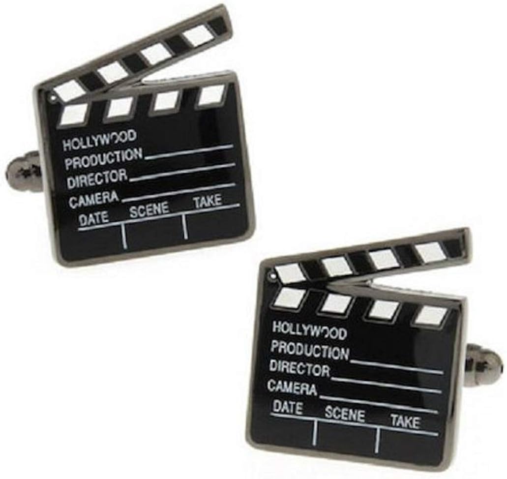 MRCUFF Movie Clapperboard Clapper Board Pair Cufflinks in a