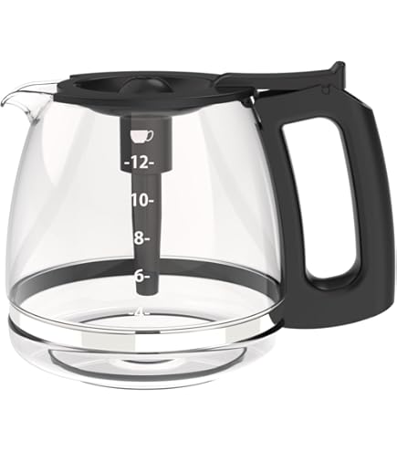 Amazon.com: SS-201555 Glass Carafe With Lid compatible with Krups