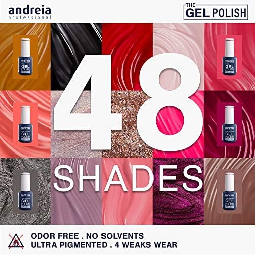 Andreia Professional - The Gel Polish TPO and Solvent Free Gel - Colour G25 Metallic Purple 10.5 ml, 10.5 ml (Pack of 1) - Image 4