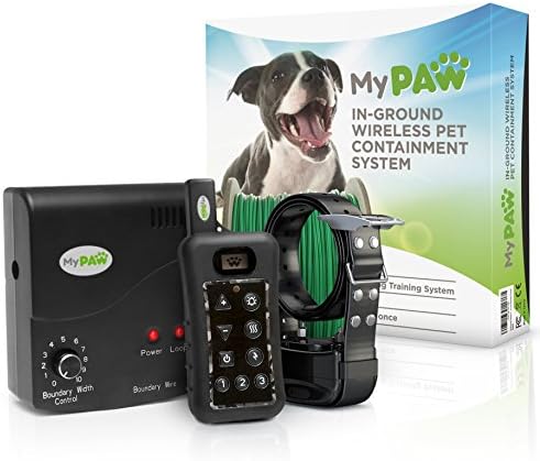 In-Ground Electric Pet Containment System, Waterproof Wireless Electric Dog Fence System with Dog Shock Collar, Receiver