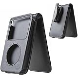 HAL&reg; Leather Case For Apple iPod Video classic 80G and 120G wallet protective with movable belt clip Black