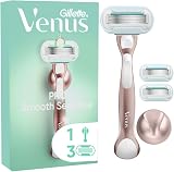 Gillette Venus Pro Smooth Sensitive Razor with Reusable Metal Handle & 1 Refills