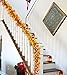 DearHouse 2 Pack Fall Garland Maple Leaf, 5.9Ft/Piece Hanging Vine Garland Artificial Autumn Garland Thanksgiving Decor for Home Wedding Fireplace Party Christmas (Yellow)