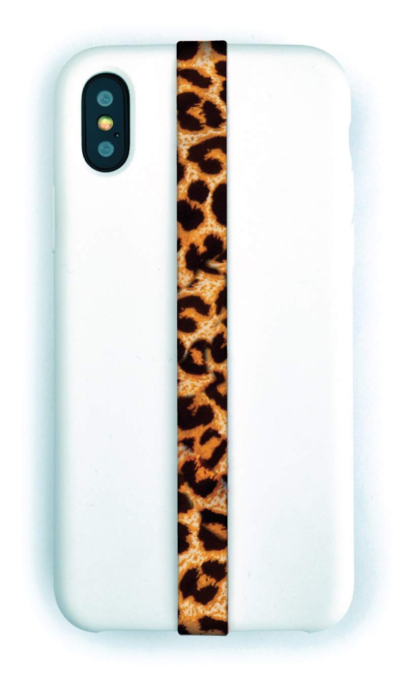 Phone Loops: The Original Phone Loop Finger Strap for Mobile Phone - Phone Loop Finger Holder for Phone Case Grip - Phone Strap Holder for Hand Grip - Finger Loop for Cell Phone Case (Leopard)