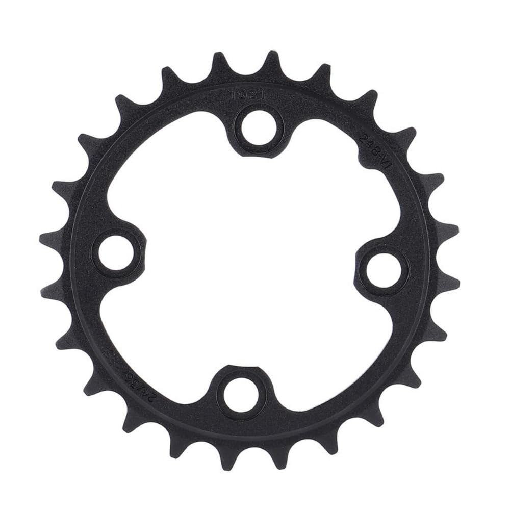 Truvativ Chainring MTB 24T 4 Bolt 64 mm BCD Aluminium Blast Black 3 mm 9/10 Speed, 11.6215.093.000