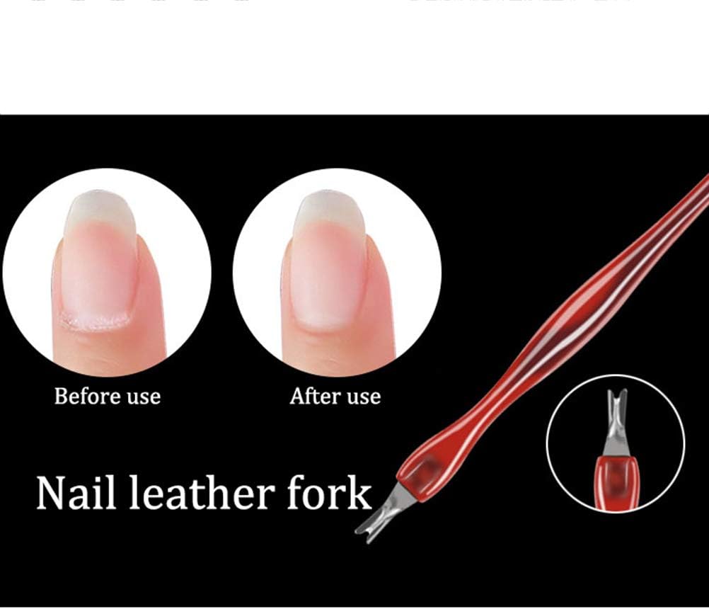 WODE Shop 5 Pack Manicure Pedicure Care Tool Kit, Practical Nail Art Tools Cuticle Cutter Trimmers Nipper Clipper Dead Skin Callus Removal Fork Cuticle Trimmer Removal Pusher and Spoon Nail Cleaner: Health & Personal Care