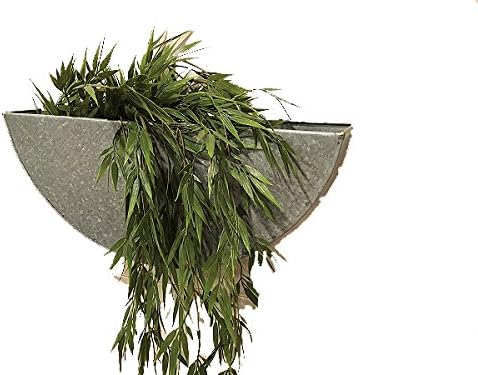 Pine Creek 20" x3" x8.25" Half Round Wall Planter