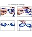 2 Pack Swim Goggles,Adult Swimming Goggles for Men Women Youth Kids,Anti Fog UV Protection,No Leaking,Shatterproof,with Ear Plug(Black,Blue)