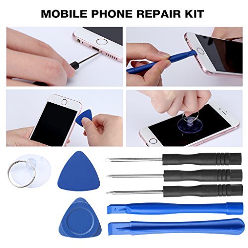 URCERI Soldering Iron Kit, 26-in-1, 60W 110V 6 pcs Interchangeable Tips Carry Case Adjustable Temperature Welding Tool with Desoldering Pump, Stand, ESD Tweezers, Solder Wick, Wire Stripper Cutt