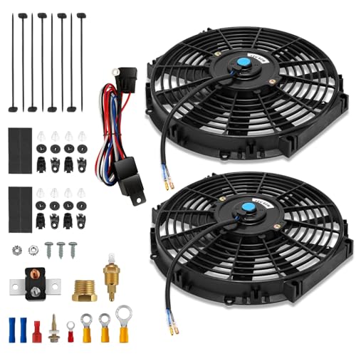 Auto Dynasty 10-Inch Dual Electric Radiator Fans
