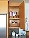 KOUBOO La Jolla Rattan Rectangular Shelf Basket, Storage Basket, Organizer Baskets, Kitchen Storage, Pantry Basket, Scalloped Basket, Home Decor, Honey Brown