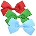 40pcs Toddler Girls Ribbon Bows for Hair (3 Inch Bow Bulk Pack) (20 pairs toddler bows)