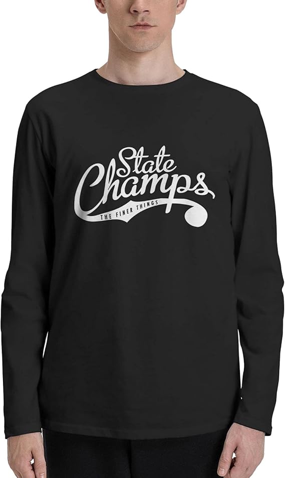 State Champs Logo Man's T Shirt Classic Long Sleeve Round