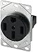 EATON 1258-SP Power Receptacle, White