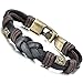 Jstyle Jewelry Braided Leather Bracelets for Men Rope Bracelet Bangle
