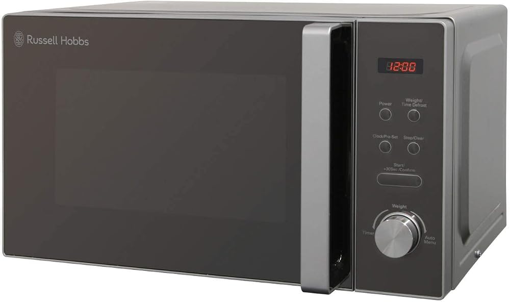 Russell Hobbs RHM2076S-AZ 20 Litre 800 W Silver Digital Solo Microwave
