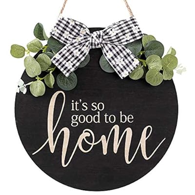 CYNOSA Welcome Sign Porch for Front Door Decor, It's So Good to Be Home Rustic Wooden Door Hangers Wreath Decoration… 51b8zgZc2lL. SS400