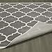 Sweet Home Stores Clifton Collection Light Grey Moroccan Trellis Design (7'10