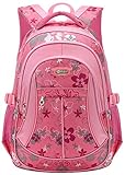Tinksky Girls Sports Backpack Flowers Pattern Travel Backpacks Students Book Bag