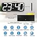 CHKOSDA LED Large Digital Wall Clock, Oversize Wall Clock with 6” Numbers, Remote Control Count up/Countdown Timer Clock, Auto Dimmer, Big Calendar and Thermometer(White)