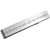 Aelciyue Tie Clips for Men's Jewelry Tie Bar Graduation Fathers Day Birthday Xmas Valentines Day Gifts for Men Teacher Nurse