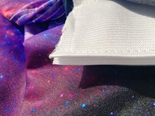 Haorui 6 ft. Rectangular Fitted Stretch Tight Spandex Table Cover Table Cloth Tradeshows Vendors Galaxy Sky Starry Night - Thumbnail 4