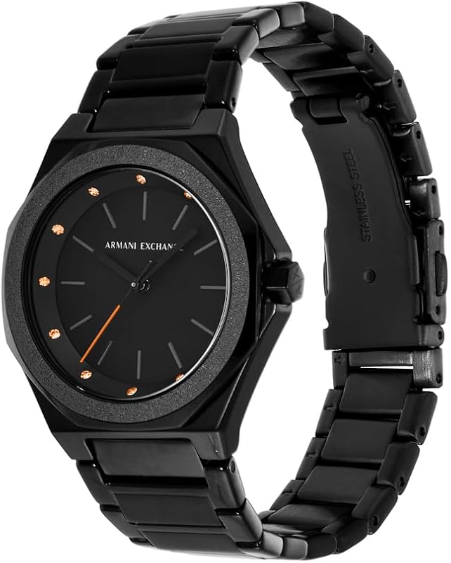 Reloj para Mujer, Movimiento de Cuarzo de Tres Agujas y Caja de 34 mm con Correa de Acero Inoxidable o Cuero