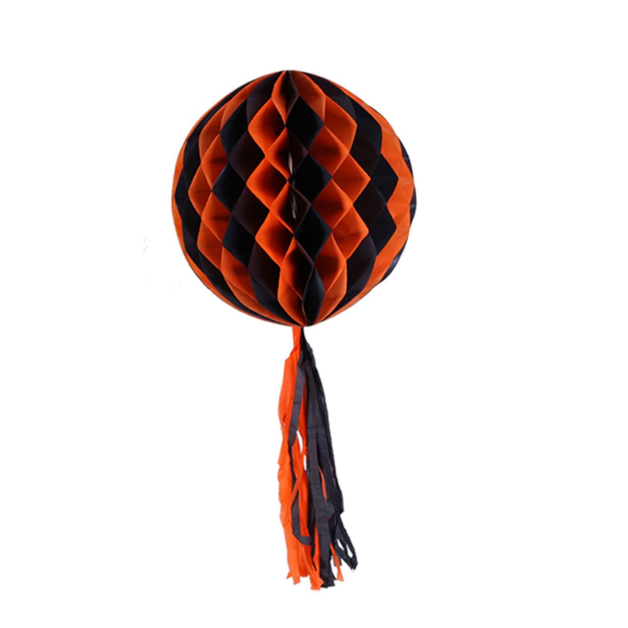 LABRIMP 1set Halloween Honeycomb Lanterns Paper Hanging Decorations Purple Orange for Parties Celebrations Home Decor Theme Events