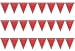 Beistle S57720AZ3, 3 Piece Bandana Pennant Banners, 11'' x 12'