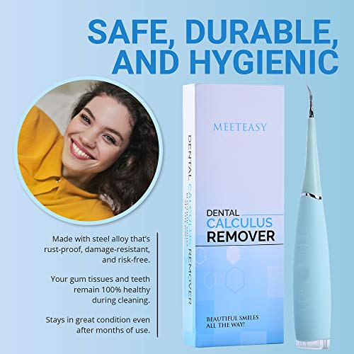 Meeteasy Electric Sonic Dental Calculus Plaque Remover Tool Kit Tooth