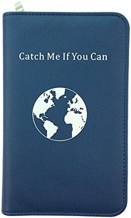 Phone Charging Passport Holder with Removable Power Bank Including RFID Blocking Security and Zipper Closure (Navy Blue)