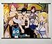 Home Decor Anime Fairy Tail Cosplay Wall Scroll Poster Fabric Painting Natsu Dragneel & Gray Fullbuster & Lucy Heartfilia & Erza Scarlet & Happy 23.6 X 17.7 Inches-188