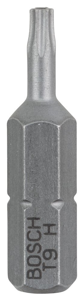 Bosch 2608522008 "Security-Torx" Extra Hard T9H Screwdriver Bit, Grey, Set of 2 Piece