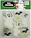 White Ghosts & Bats Halloween Gel Window Clings