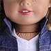 Doll Clothes for 18 Inch Dolls - Winter 3 Piece T-Shirt Jeans Shirt Pleated Dress for 18 inch American Girl Dolls Generation