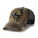 NFL Jacksonville Jaguars '47 Huntsman Closer Camo Mesh Stretch Fit Hat, One Size, Realtree Camouflage
