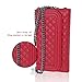 iPhone 6 Case / iPhone 6 Plus Case, Bosam Luxury PU Leather Cross-body Design Girls Purse Cell Phone Case Wallet Folding Cover Card Holder with Little Cosmetic Mirror & Chain Shoulder Strap for Apple iPhone 6 (4.7) Plus (5.5) Respectively (5.5