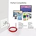 Iphone Charger Cable,Gihery iphone cable zinc 6ft 3pack 8pin iphone Charger USB to Lightning Cable Compatible with iphone X/8/8plus/7/7plus/6s/6s Plus/6/6 Plus/5/5S/SE/iPad and more(red)